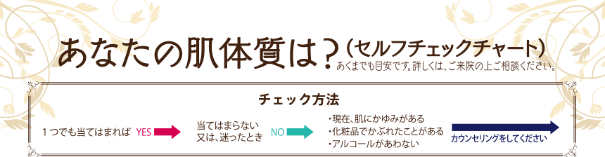 あなたの肌体質は？